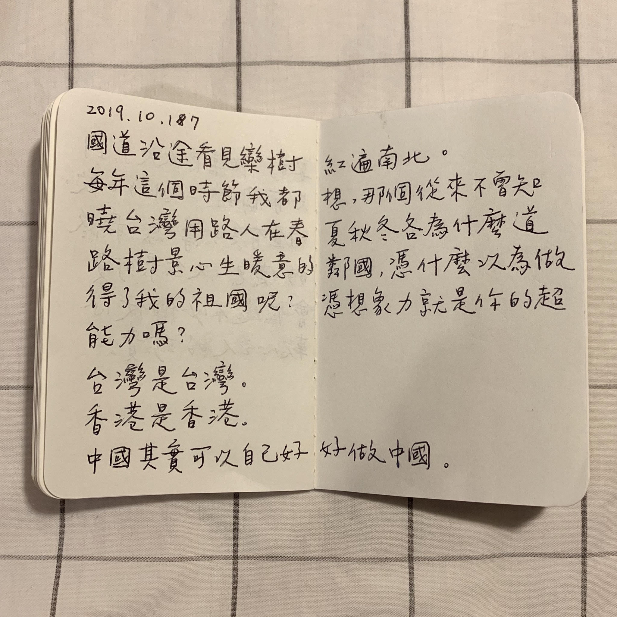 手寫日記｜十月｜江鵝｜10/17