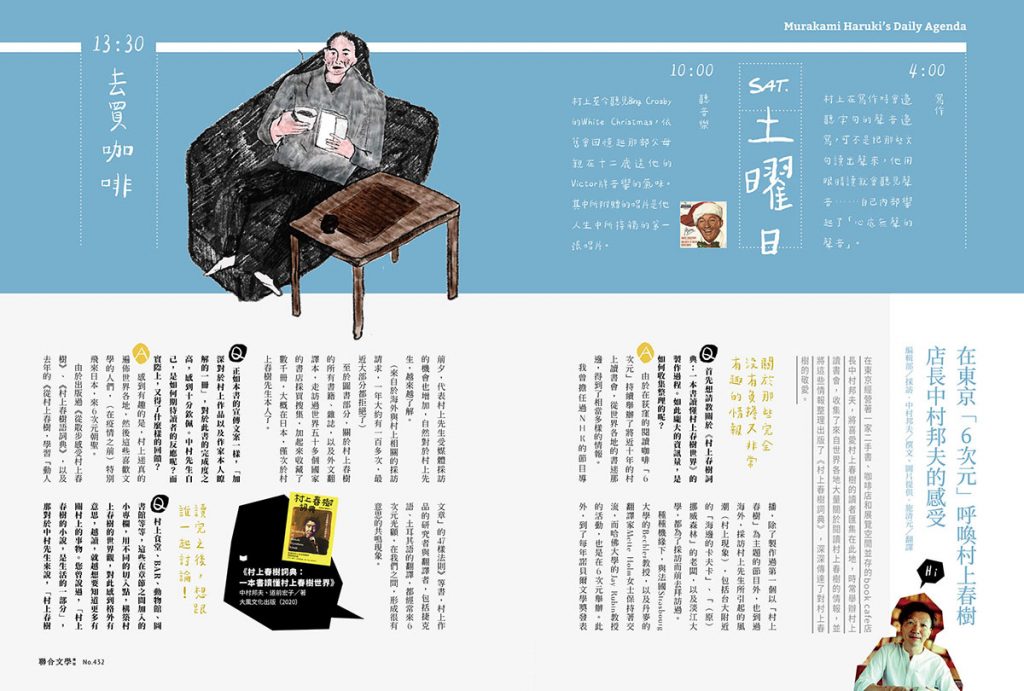 聯合文學雜誌 No 432 村上春樹的一週生活 聯合文學unitas生活誌