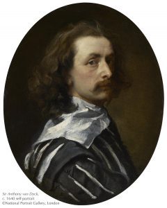 〈安東尼．范．戴克爵士〉，自畫像於1640創作。圖片版權：英國國家肖像藝廊。